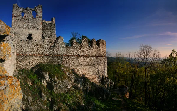 Zřícenina hradu tematin — Stock fotografie