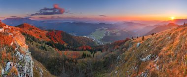 Donovaly (Kayak Merkezi) köy formu tepe Zvolen - Slovakya mounta