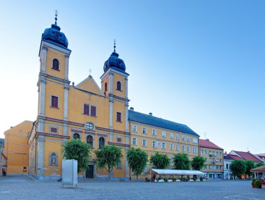 Piaristic church of St. Frantiska Xavarskeho in Trencin, Slovaki clipart