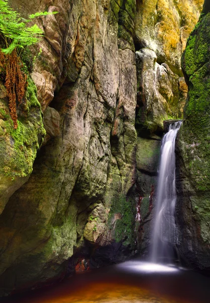 Small adrspach waterfall — Stock Photo, Image