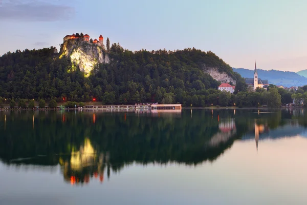 Bled középkori kastélya, Szlovénia — Stock Fotó