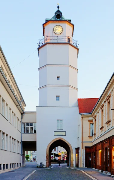 Stad toren in trencin - Slowakije — Stockfoto