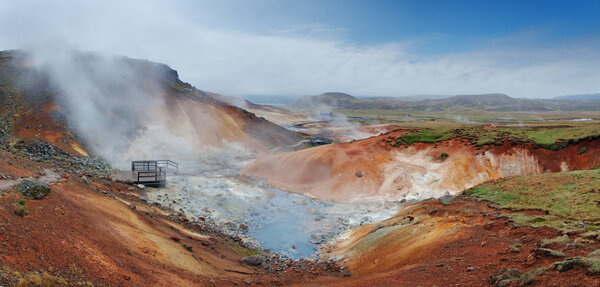 Seltun, Iceland - active volcanic area in Reykjanes peninsula