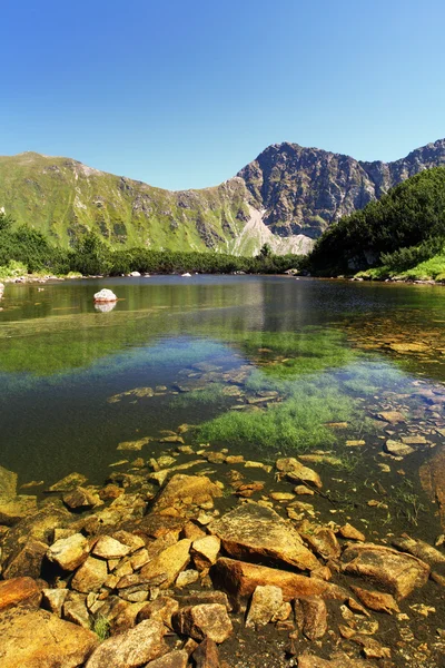 ทะเลสาบภูเขาสโลวาเกีย - Rohacske plesa, West Tatras — ภาพถ่ายสต็อก