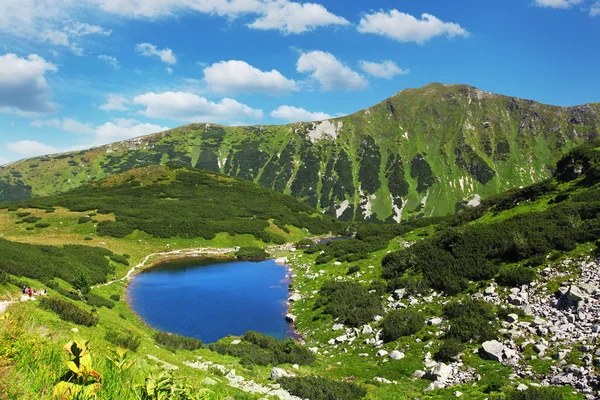 Slovakya dağ gölü - rohacske plesa, Batı tatras — Stok fotoğraf