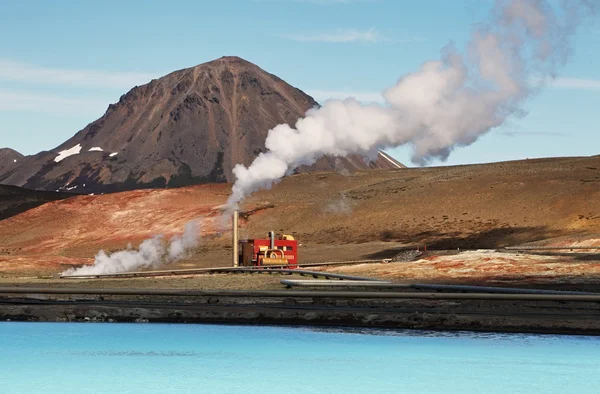 Geothermal power energy station — Stock Photo, Image