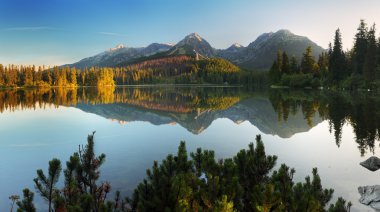 Slovakya dağ gölü tatra '