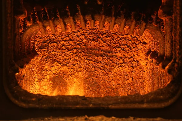 Chimenea con fuego — Foto de Stock