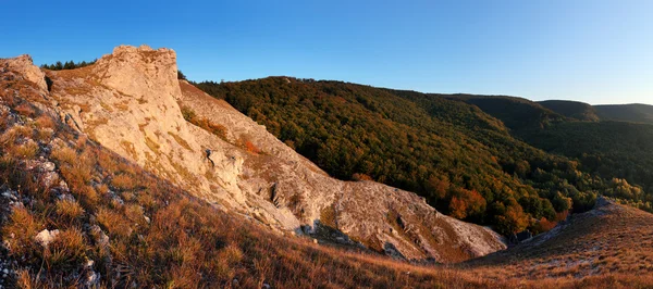 Autumn mountain in small Carpathian — Stock Photo, Image