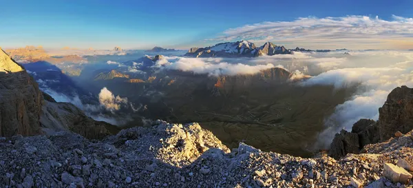 Alpler dolomites panorama — Stok fotoğraf