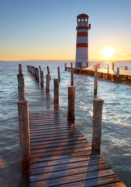 Leuchtturm am Neusiedler See — Stockfoto