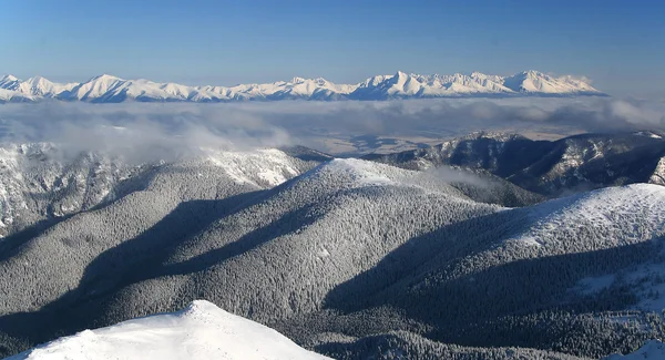 High Tatras from peak Chopok — Stock Photo, Image