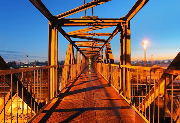 Steel bridge for people — Stock Photo, Image