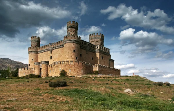 Manzanares el real castle (spanien) — Stockfoto