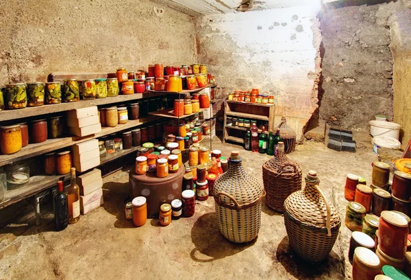 Cellar and preserves — Stock Photo, Image