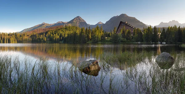 Hegyi tó Tátra Szlovákia — Stock Fotó