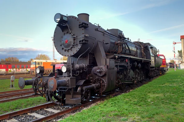 Vecchio treno a vapore — Foto Stock