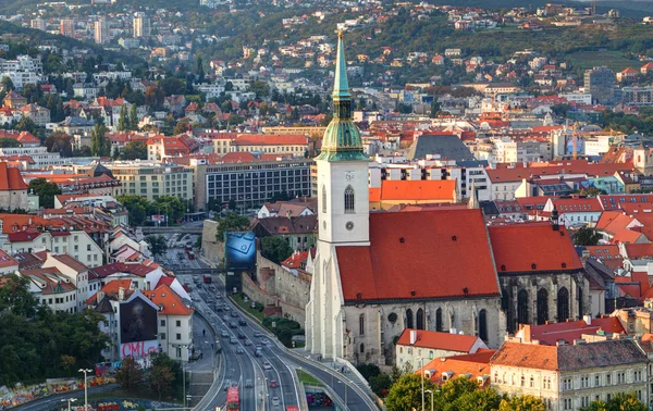 Вид на Братиславу — стоковое фото