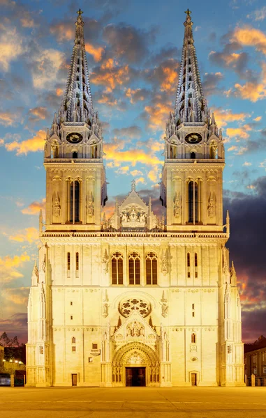 Catedral em Zagreb — Fotografia de Stock