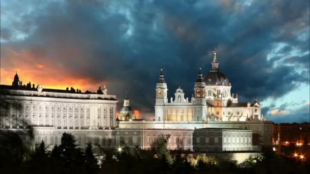 Madrid ao pôr do sol — Vídeo de Stock