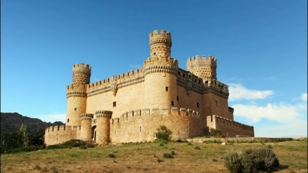 Antiguo Castillo en Span — Vídeos de Stock