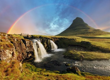 Iceland landscape clipart