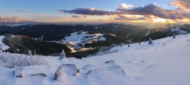 winter bergpanorama - donovaly