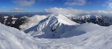 Winter Slovakia mountain clipart