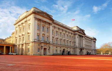 Londra - Ocak 10: 10 Ocak 20 resimde buckingham palace