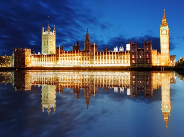 Londýn - big ben a domy parlamentu, Velká Británie — Stock fotografie