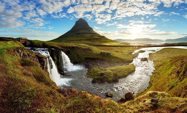 Panorama - Island landskap — Stockfoto