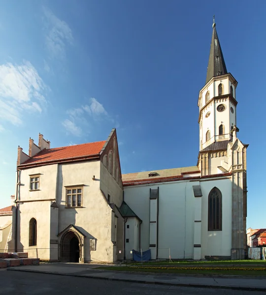 レヴォチャ町 - スロバキアの教会 — ストック写真
