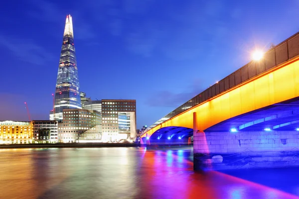 City of London skyline al atardecer, Reino Unido — Foto de Stock