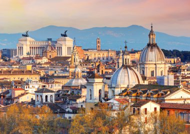 Roma'dan castel sant'angelo, İtalya.