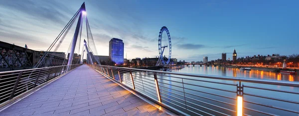 London-Panorama bei Nacht — Stockfoto