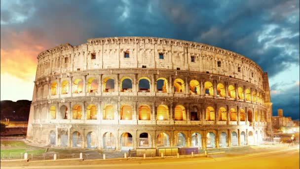 Colosseum, Řím, Itálie - časová prodleva