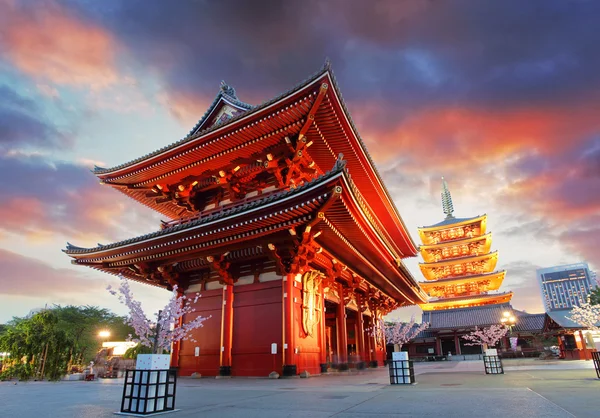 Τόκιο - Sensoji-ji, Ναός στην Ασακούσα, Ιαπωνία — Φωτογραφία Αρχείου