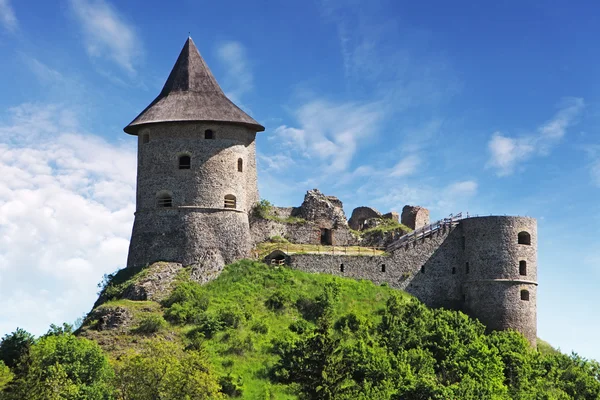 Slovensko - zřícenina hradu somoska — Stock fotografie