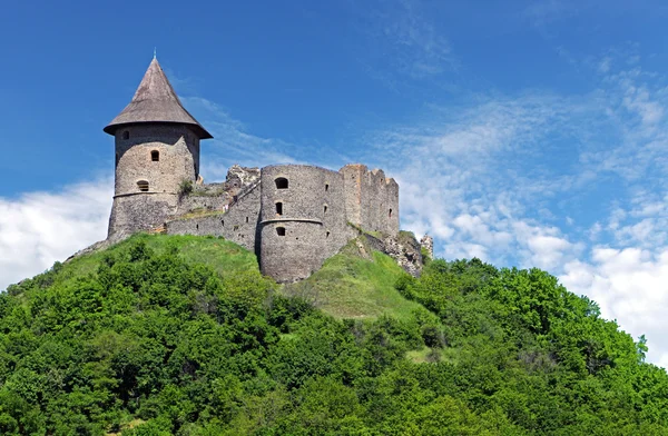 Ruiny zamku somoska, Słowacja — Zdjęcie stockowe