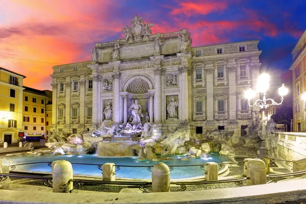 特雷维喷泉，意大利罗马 — 图库照片