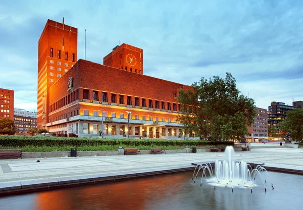 Ayuntamiento de Oslo, Noruega — Foto de Stock