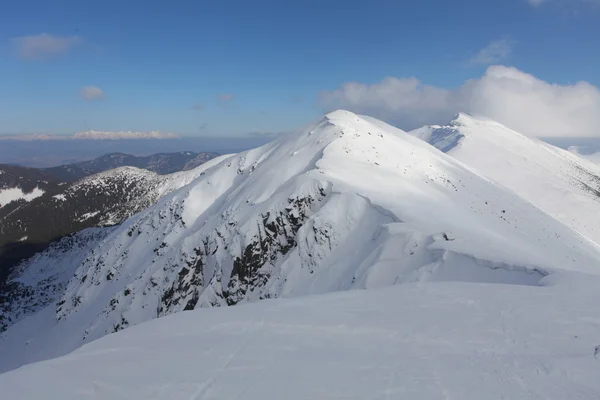 Eslovaquia montaña en invierno, Baja Tatras — Foto de Stock