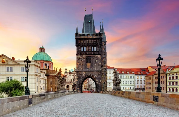 Prag - Karlsbron, Tjeckien — Stockfoto