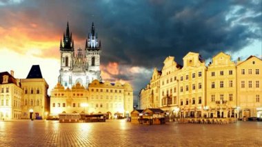 Prag eski şehir Meydanı, zaman atlamalı