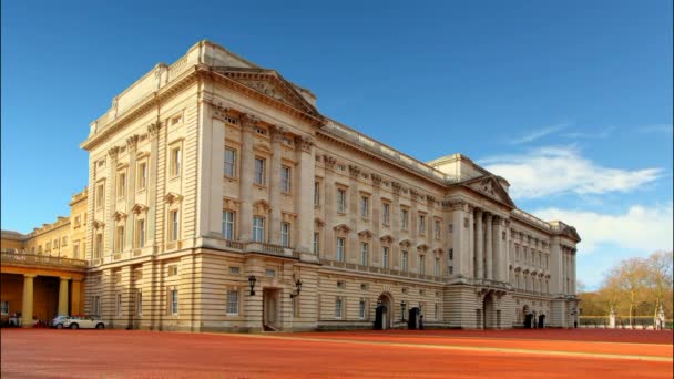 Buckingham Palace in London - Time lapse — Stock Video