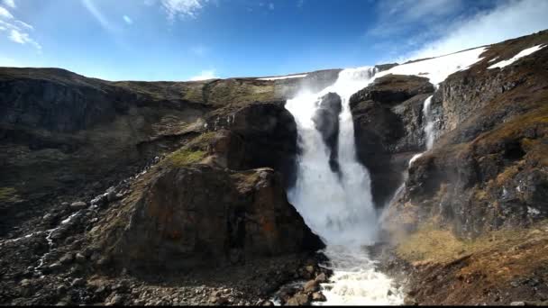 Air terjun Islandia — Stok Video