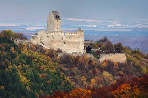 Topoľcanský Hrad Slovensku Podzimní Čas — Stock fotografie