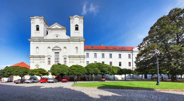 Kościół Jezuitów Skalica Słowacja Architektury Religijnej Miejsce Kultu Dziedzictwa Kulturowego — Zdjęcie stockowe