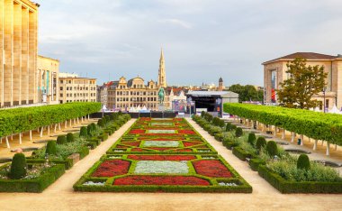 Brüksel Cityscape güzel yaz gün