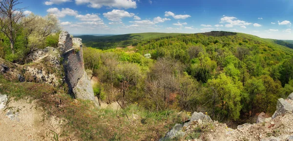 Slovakia Ruin Old Castle Pajstun Panoramic View — Stock Photo, Image